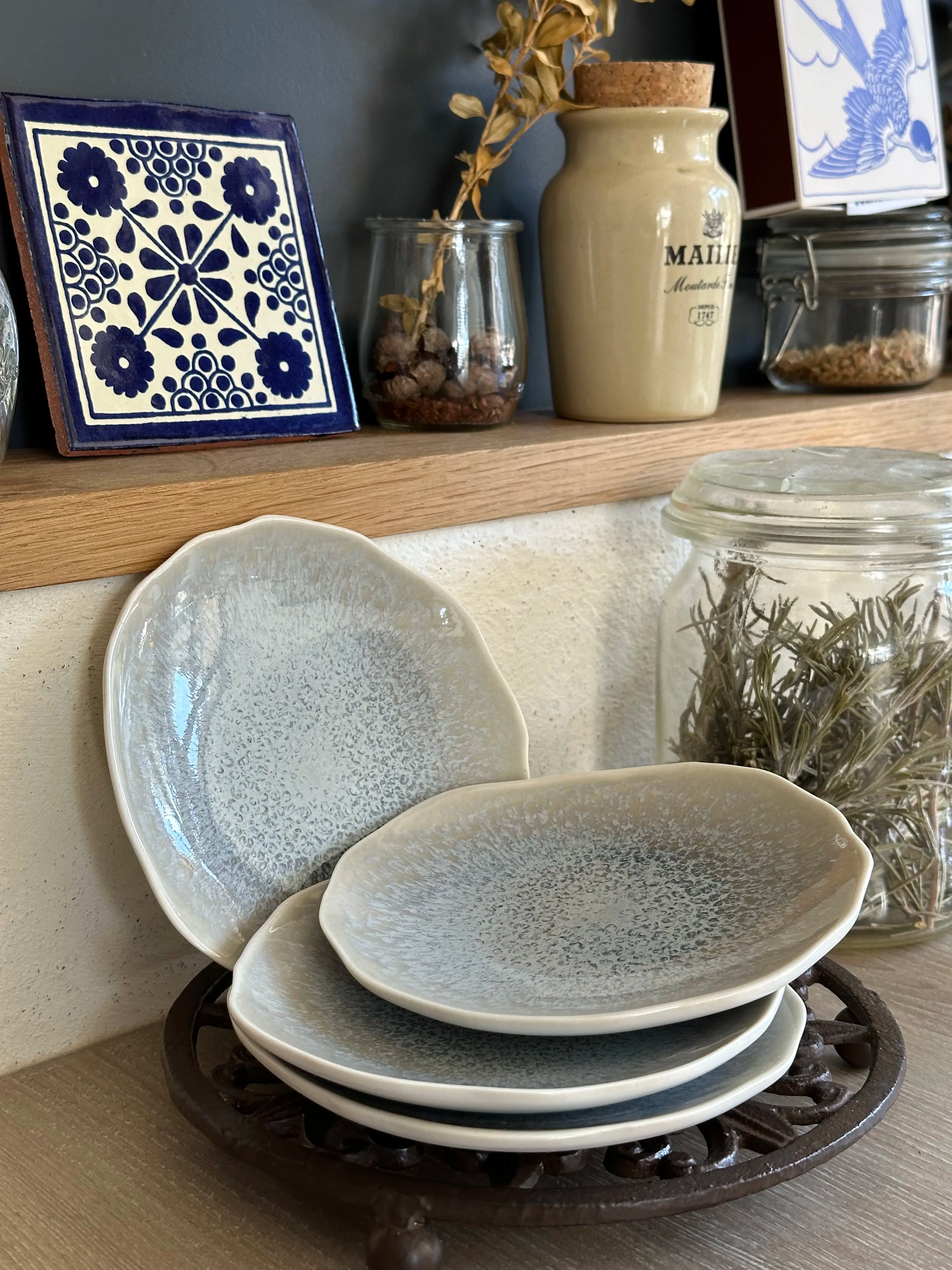 Assiettes Vari - Design texturé en céramique