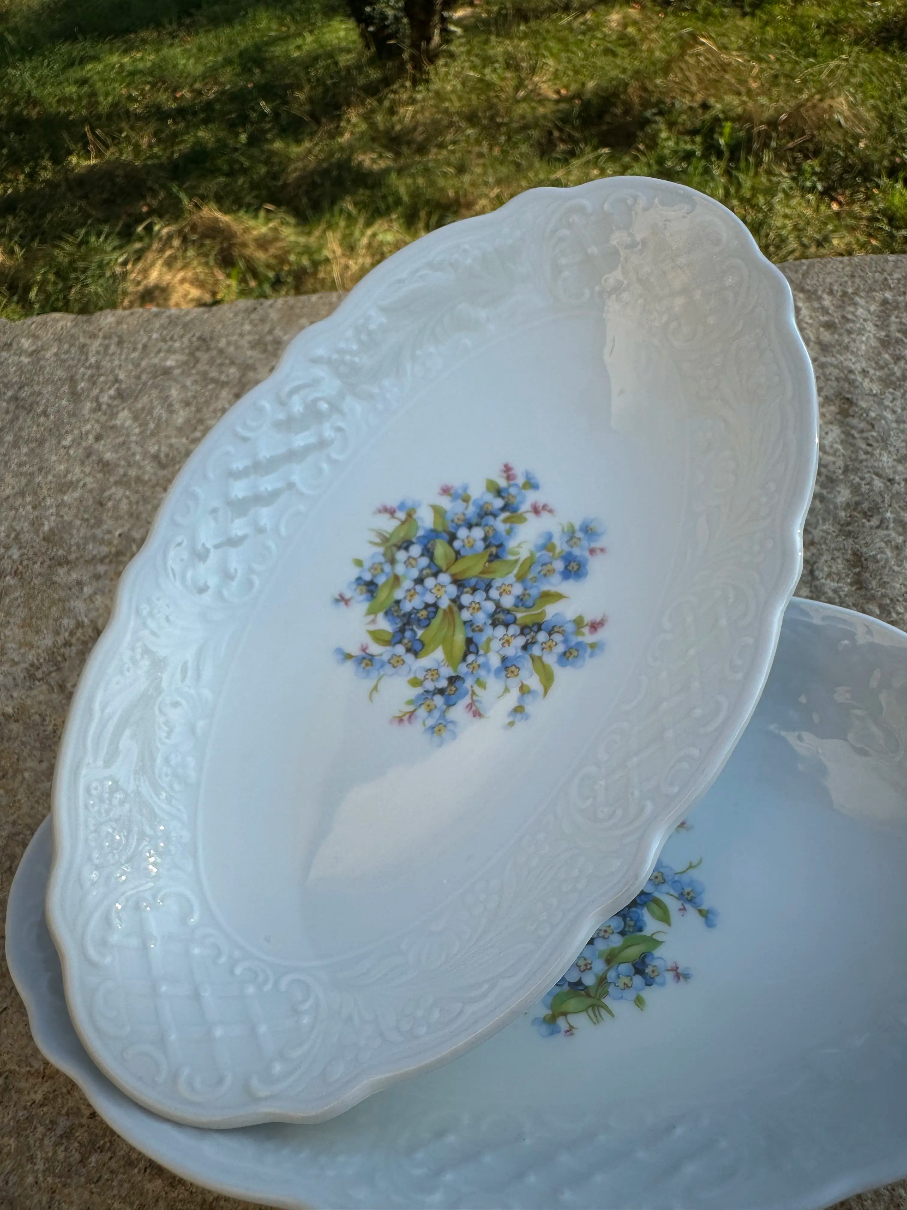 Paire de plats en porcelaine Schumann Arzberg Bavaria