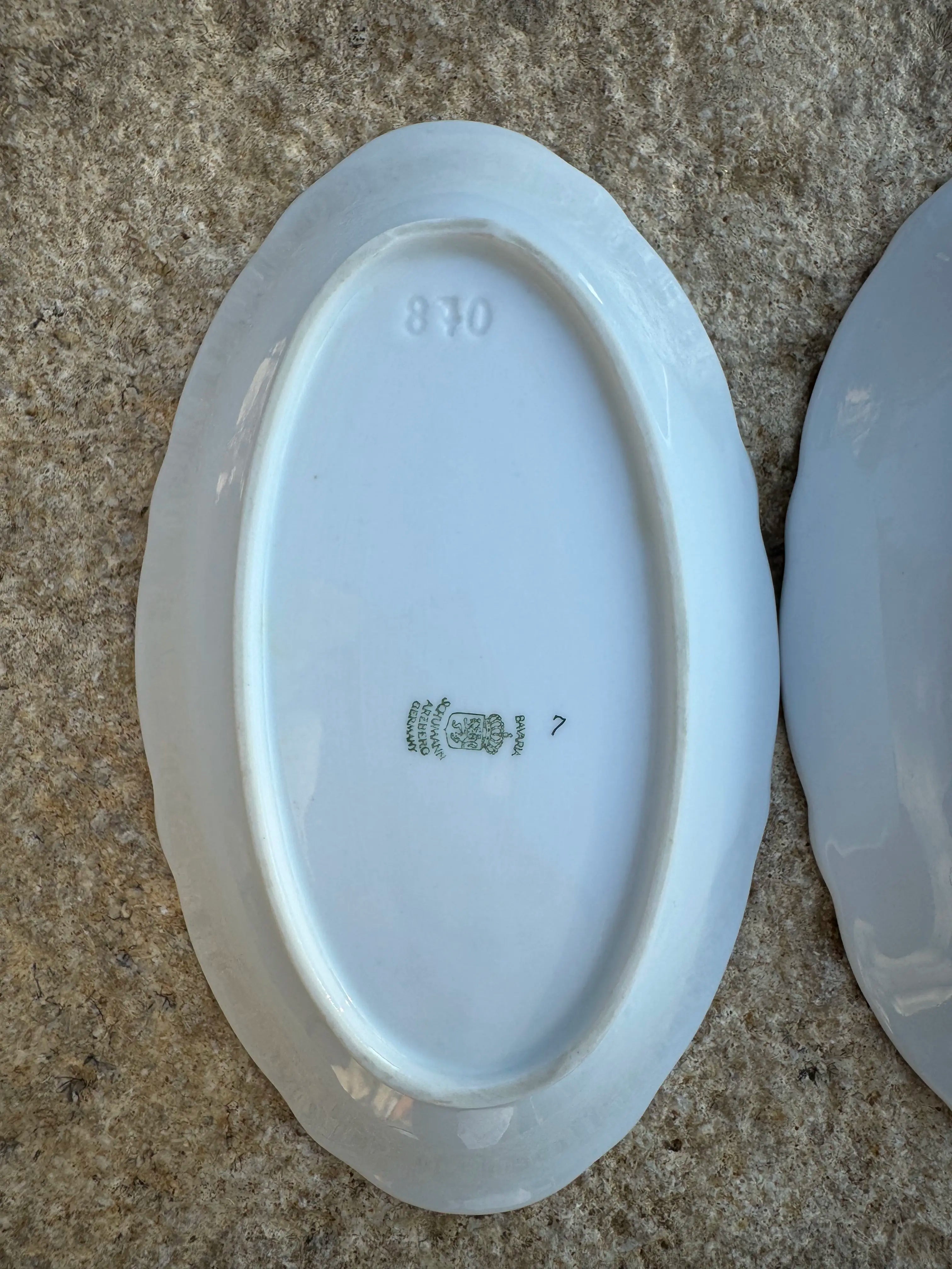 Paire de plats en porcelaine Schumann Arzberg Bavaria