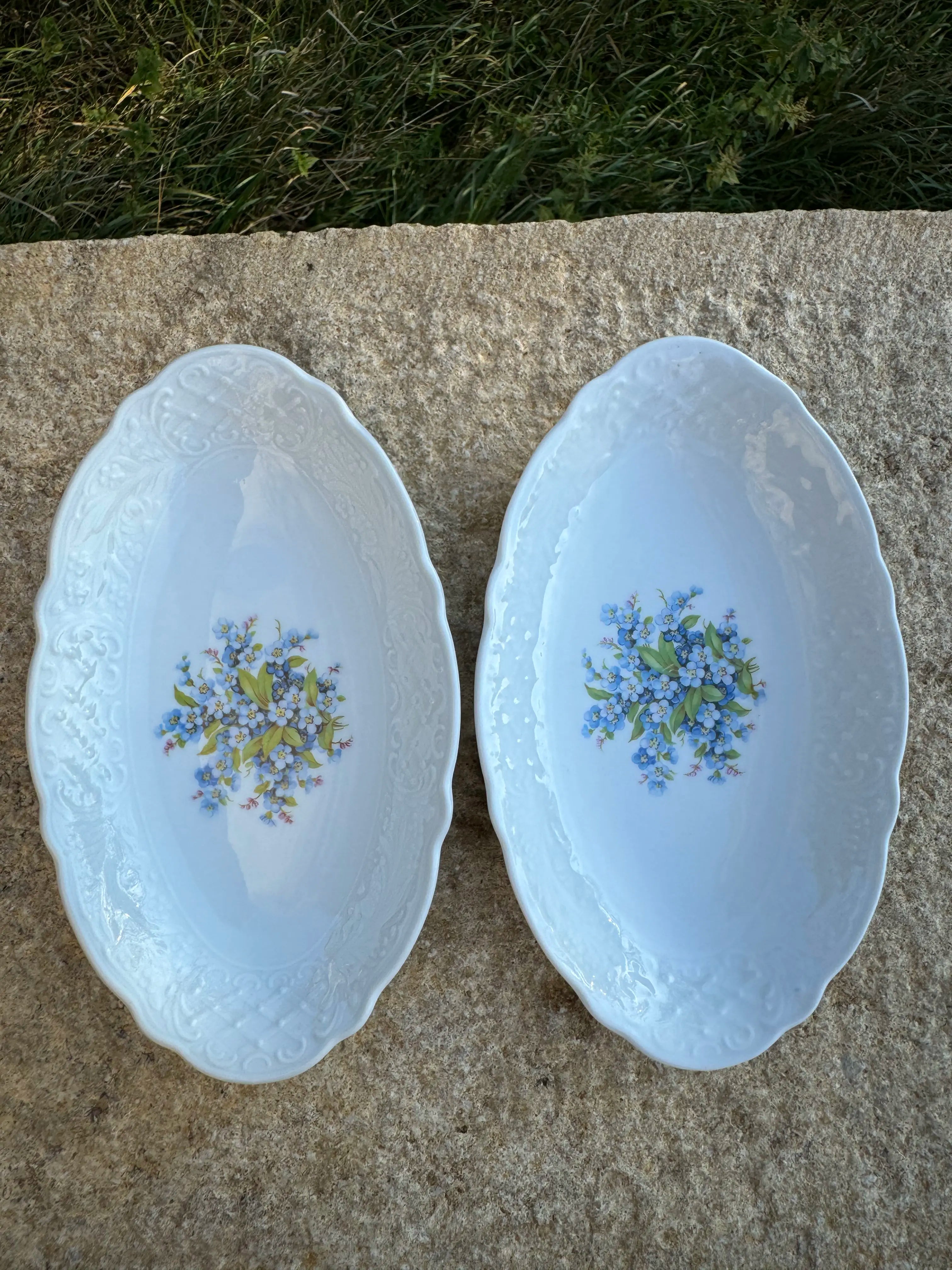 Paire de plats en porcelaine Schumann Arzberg Bavaria