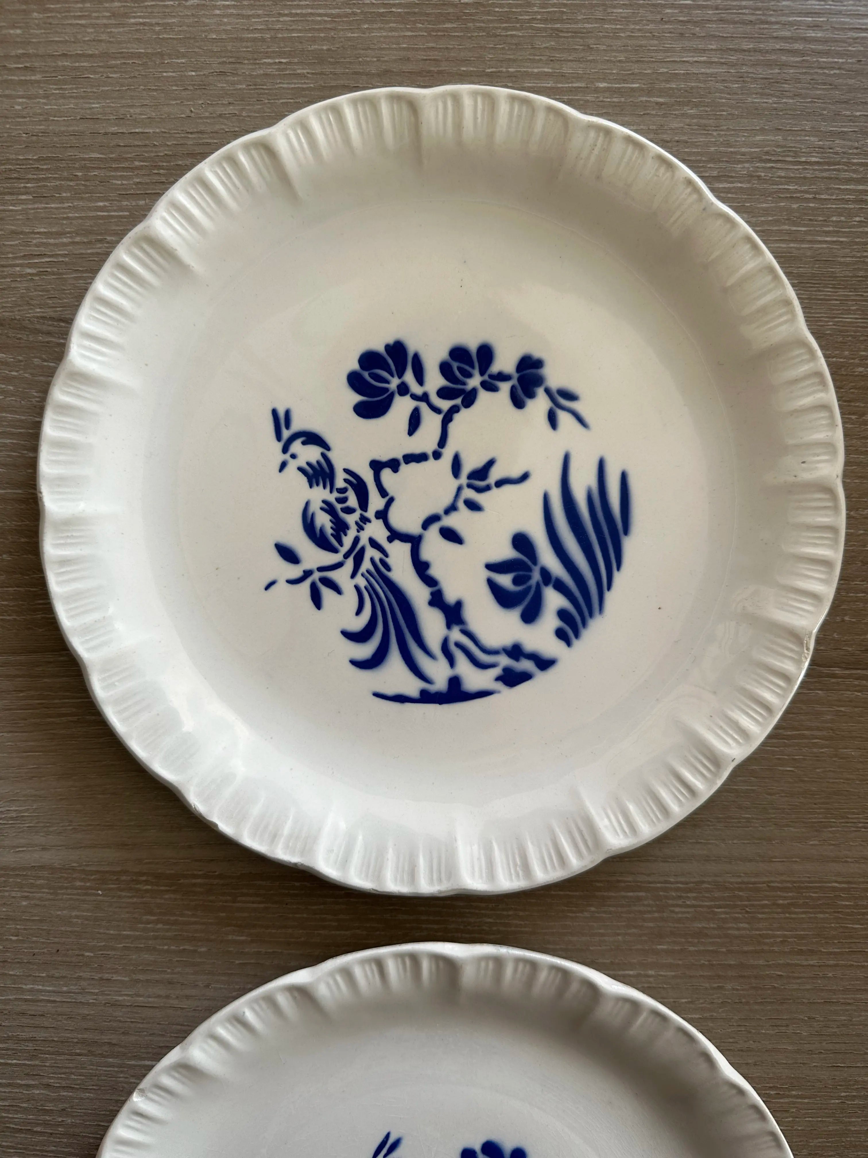 Assiettes creuses Digoin Sarreguemines “Paradis”