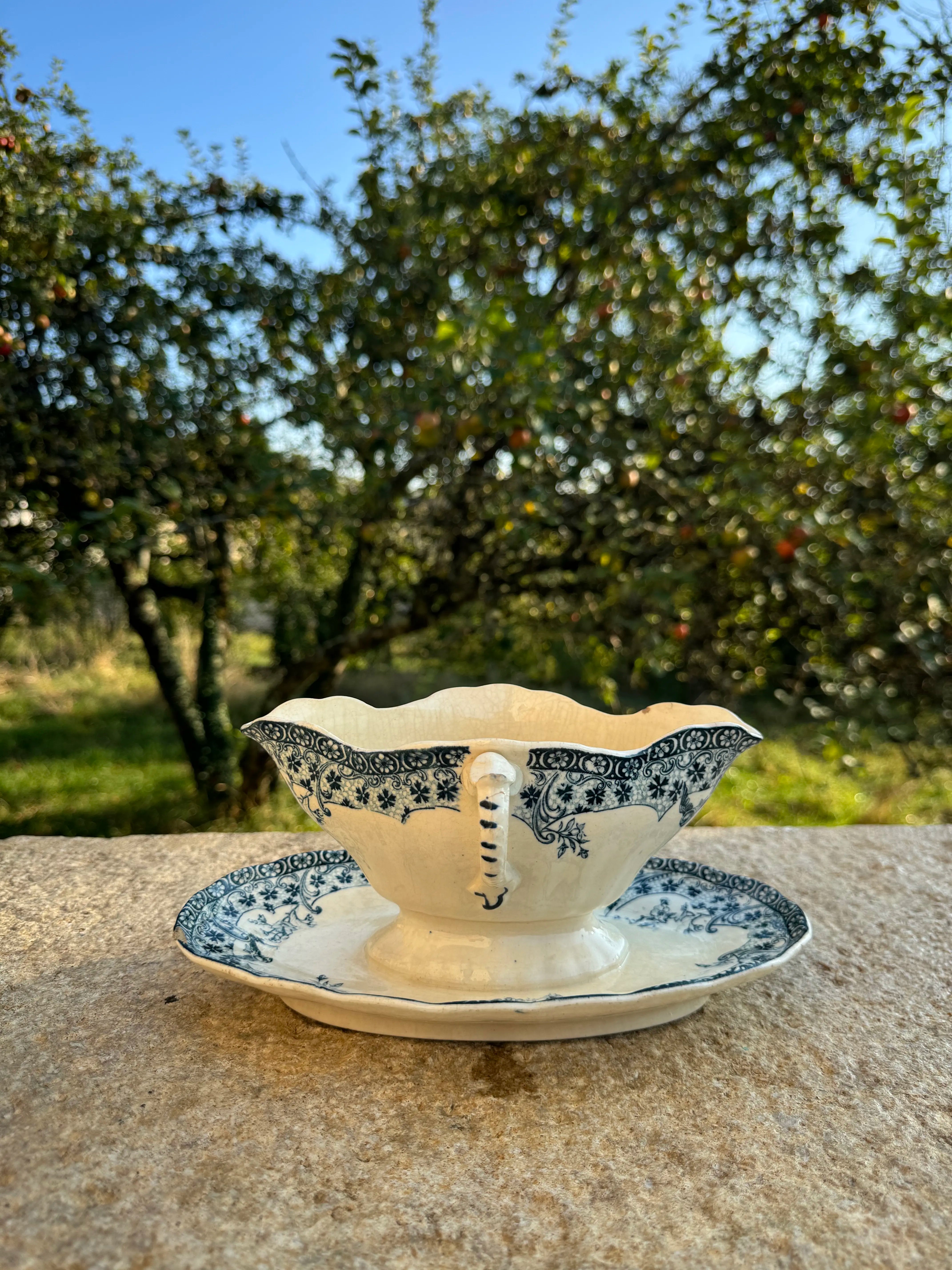 Saucière Boulenger Choisy-le-Roi – Bleu et Blanc