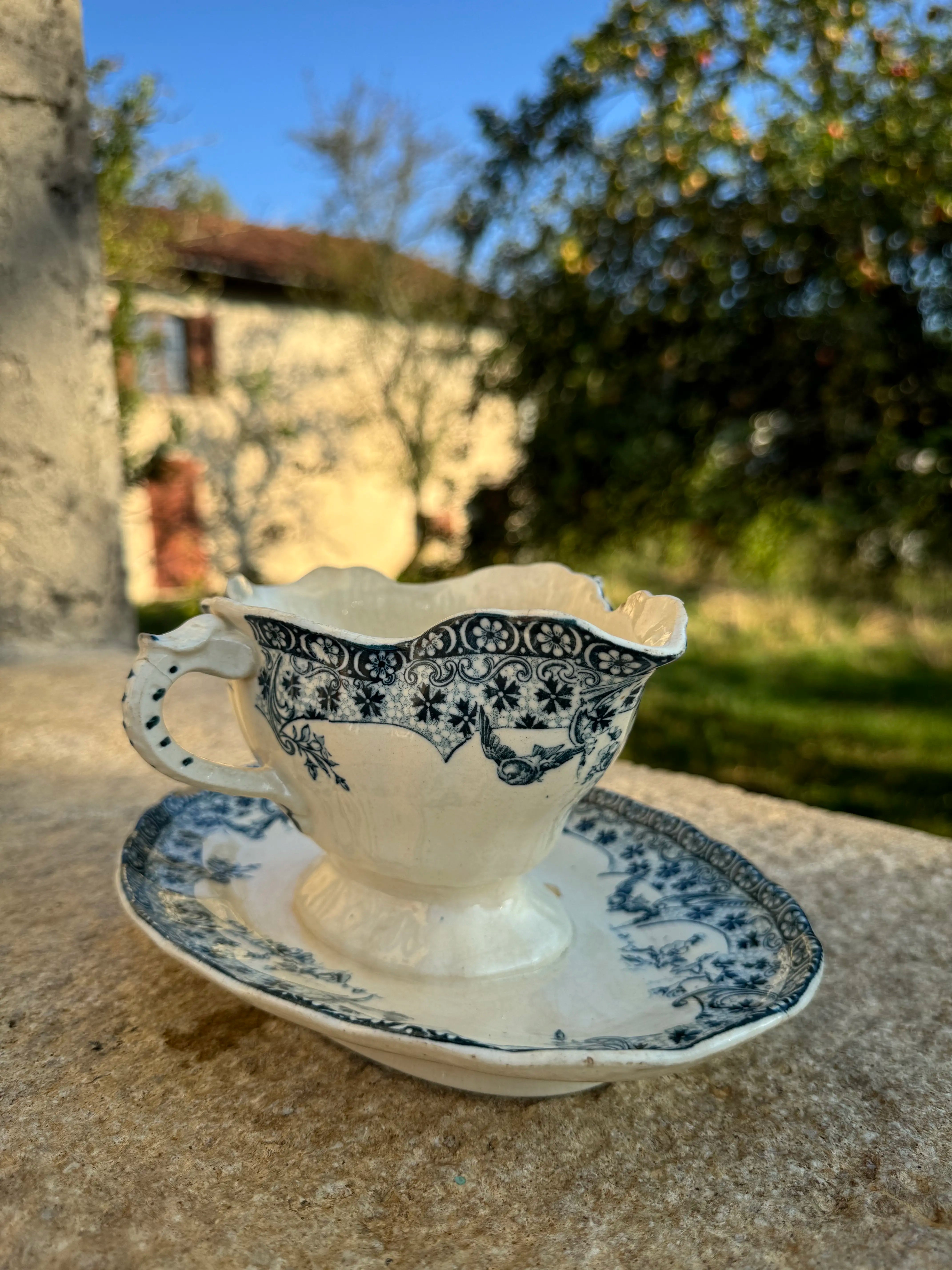 Saucière Boulenger Choisy-le-Roi – Bleu et Blanc