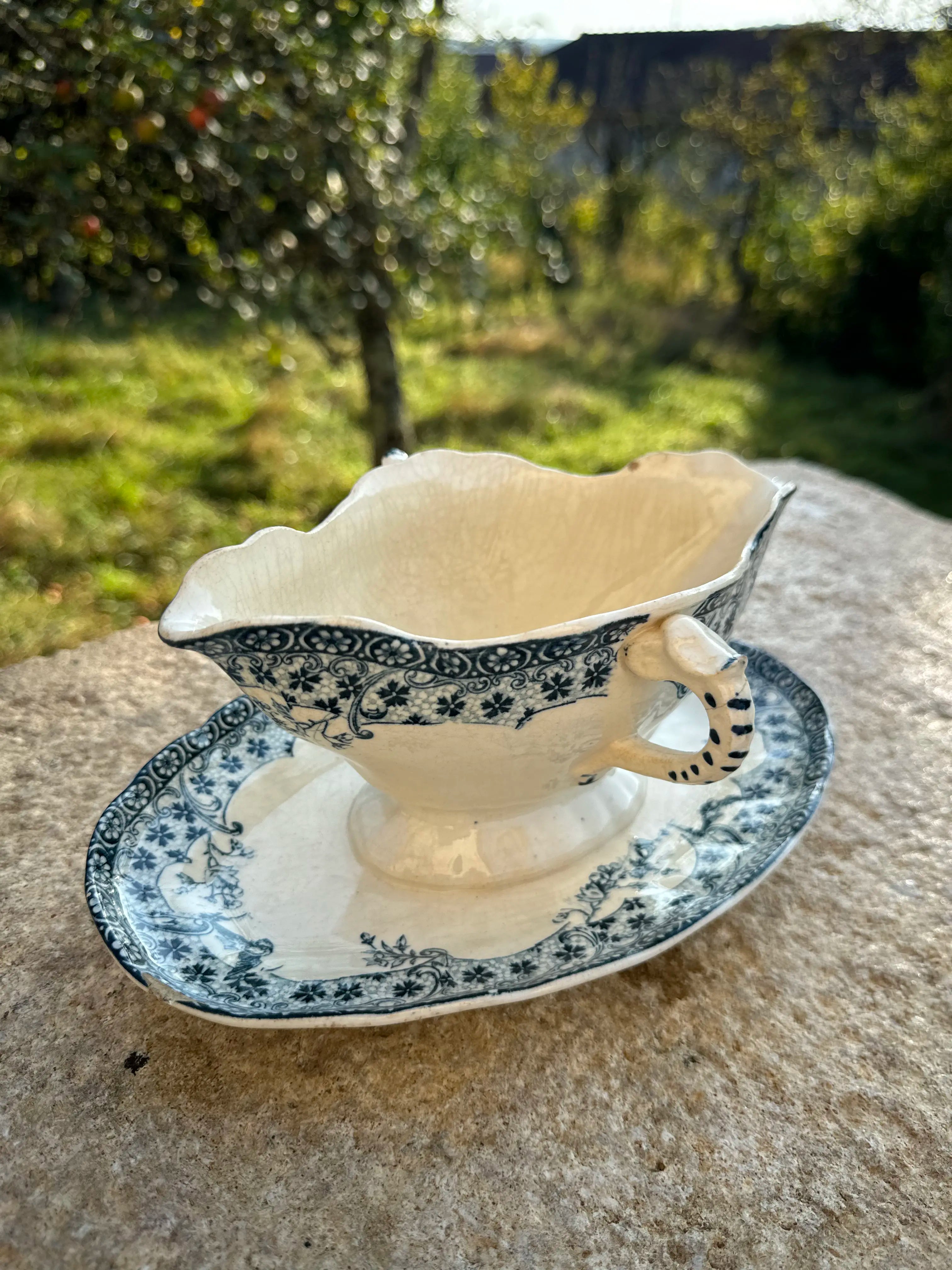 Saucière Boulenger Choisy-le-Roi – Bleu et Blanc