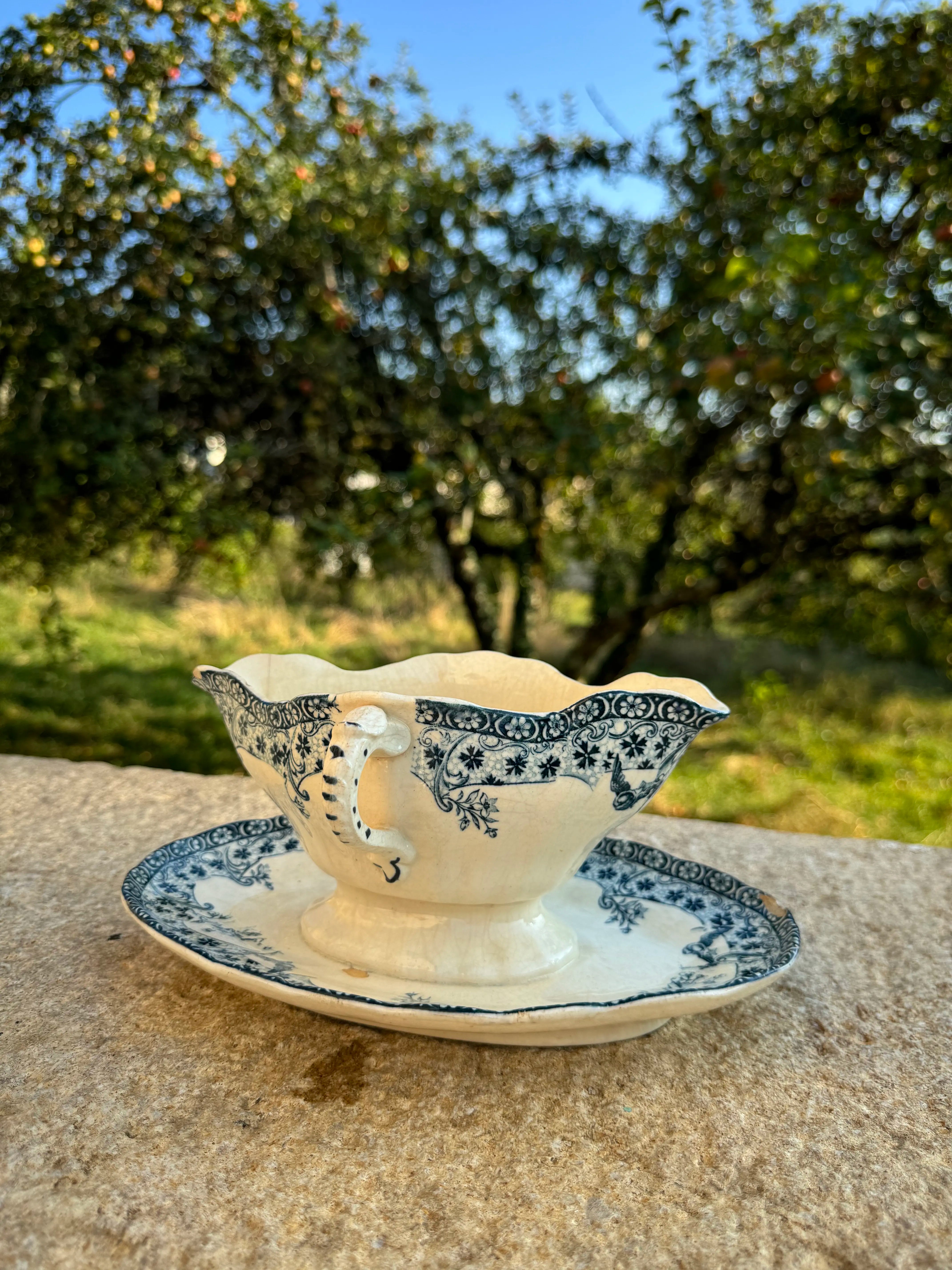 Saucière Boulenger Choisy-le-Roi – Bleu et Blanc