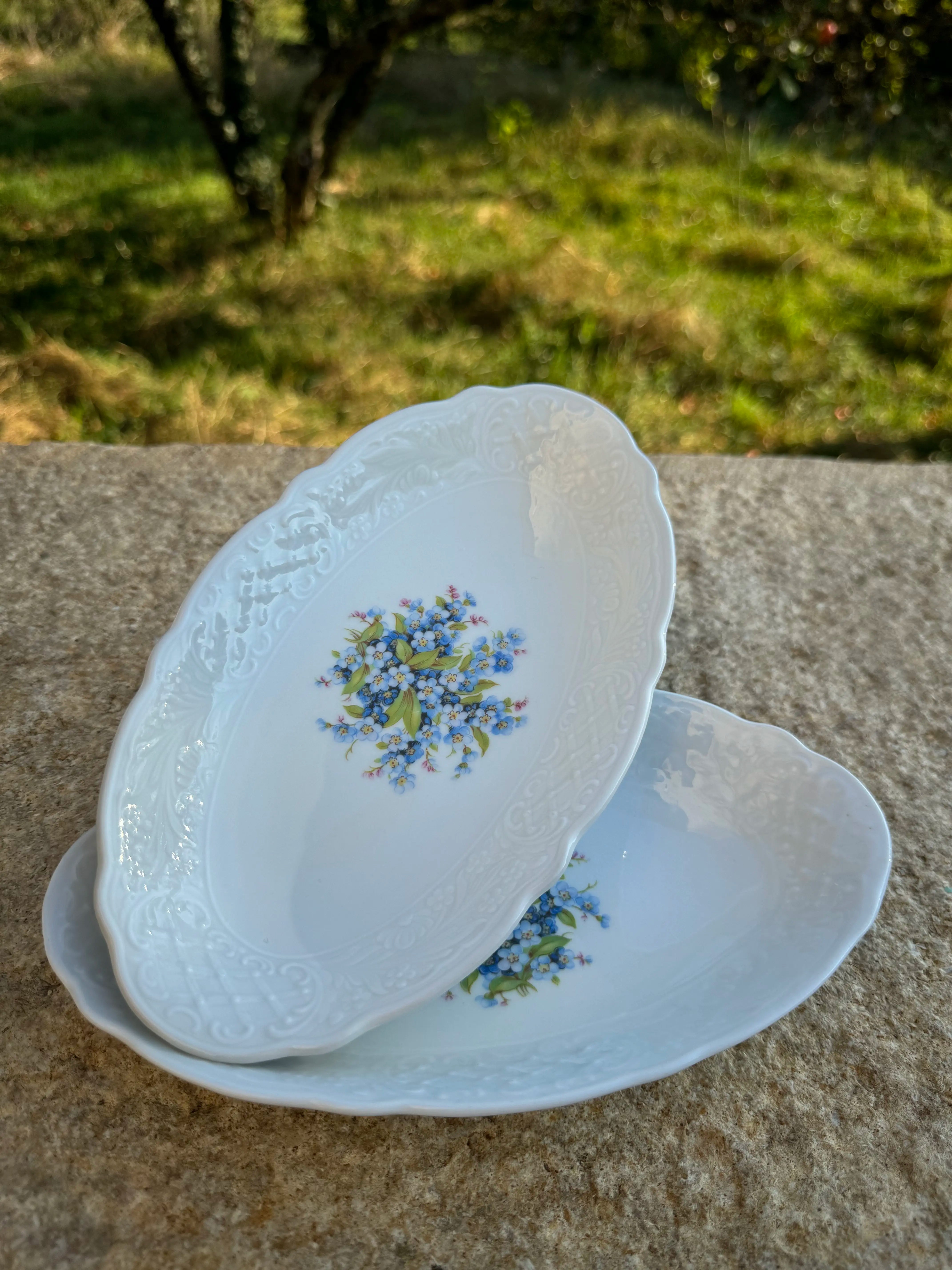 Paire de plats en porcelaine Schumann Arzberg Bavaria